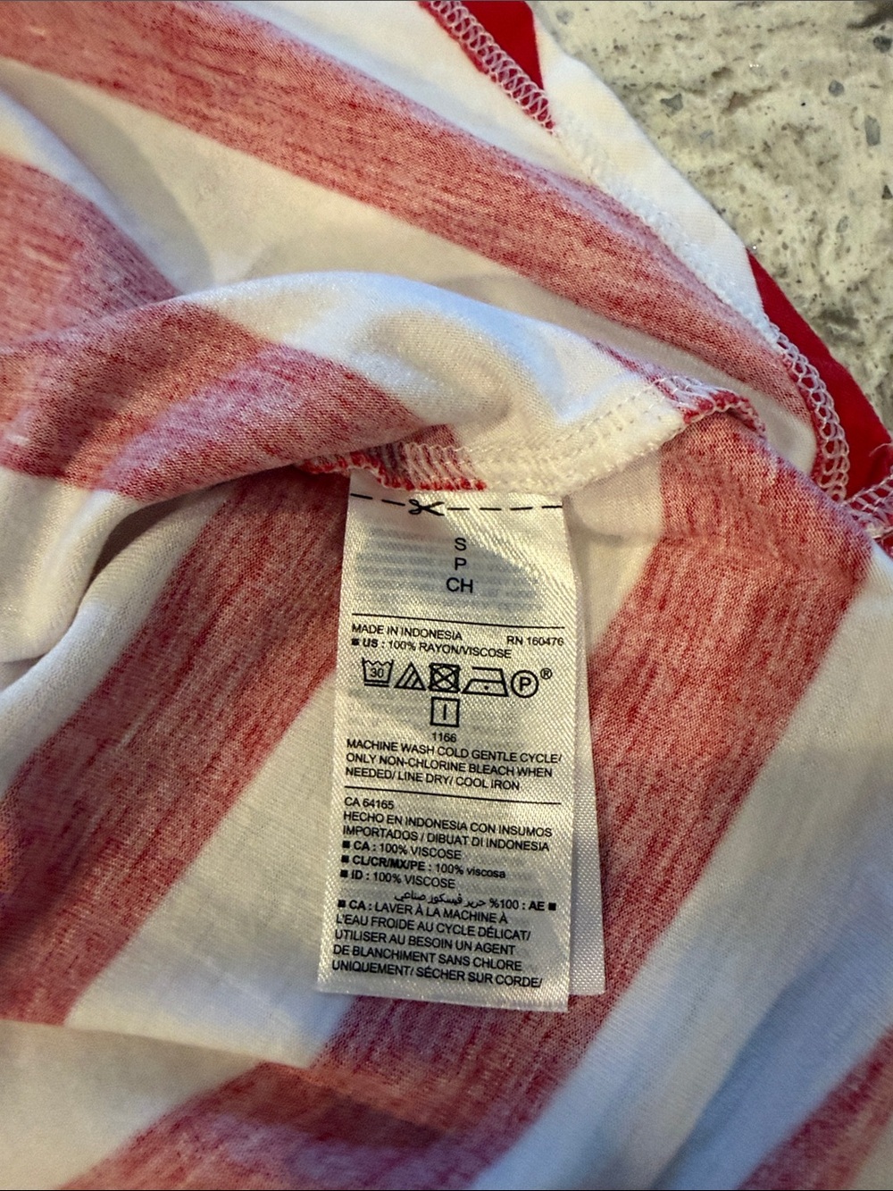 Old Navy Luxe Stars & Stripes Sleeveless Tank Top - Navy/White/Red - Picture 4 of 4